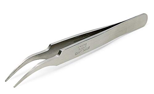 Tamiya 74108 Hg Angled Tweezers Round Tip