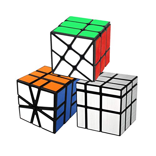 Cooja Magic Cube Set, 3 Pezzi Speed Cube Square-1 + Fenghuolun + Mirror Cube, Cubo Di Velocità Puzzle Cube