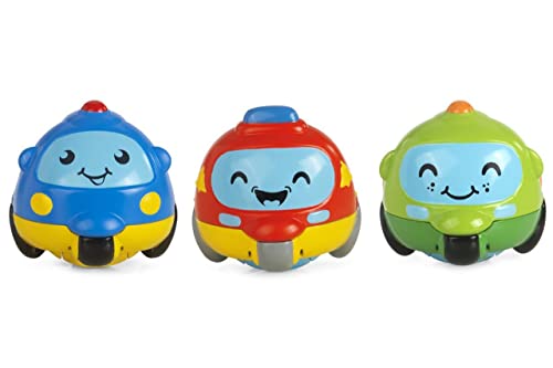 Chicco Rolling Wheels, Pattuglia Di Auto Per Bambini, Veicoli Da Costruzione Macchinine Turbo Ball City Builders, Multicolore, 00010757000000