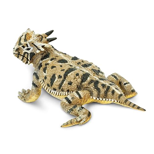 Safari Ltd- Horned Lizard, Multicolore, 156605
