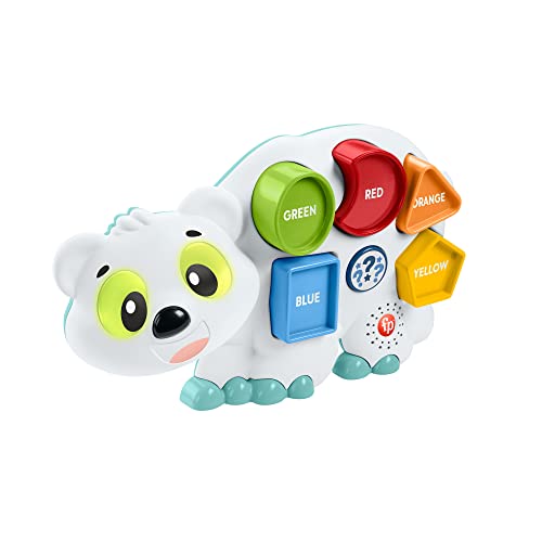 Fisher-Price - Parlamici Fabietto Orsetto Forme E Colori, Versione Italiana, Giocattolo Interattivo Musicale E Puzzle Con Luci E Movimenti Per L'Appre