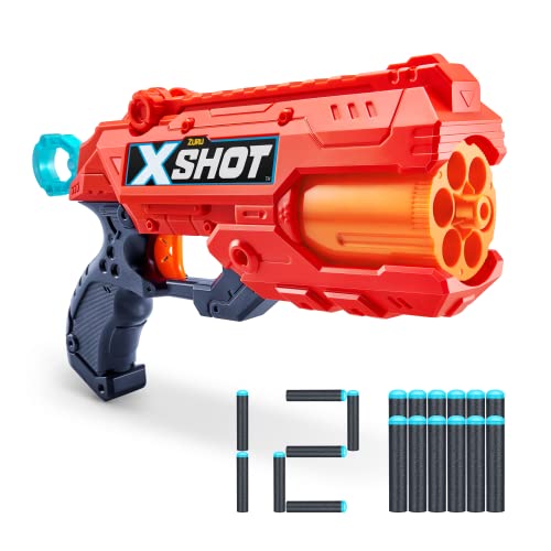 Xshot - Excel Reflex 6 Pistola In Schiuma, Viene Fornito Con 12 Frecce. Tira Fino A 27 Metri, 36433-22