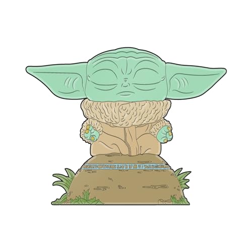 Loungefly Pop! Large Enamel Pin Star Wars: Grogu - The Child - The Mandalorian Spille Smaltate - Spilla Da Collezione Carina - Per Gli Zaini & Borse -