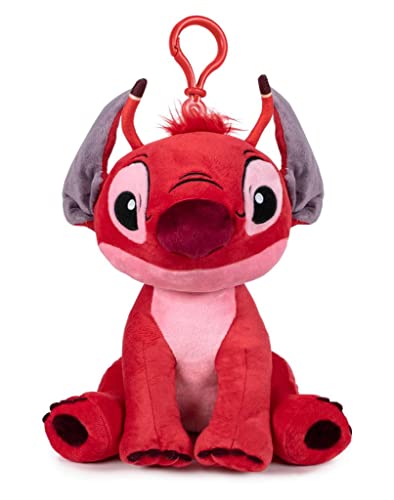 Play By Play Lilo&Stitch - Stich - Angel - Leroy Red With Sound 11.41 Inches / 20 Cm Super Soft Quality (Red)