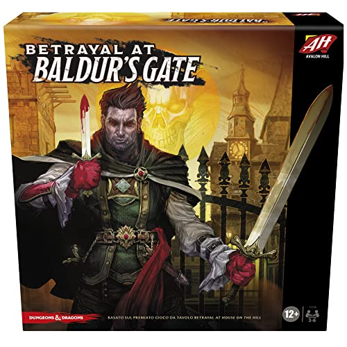 Avalon Hill, Betrayal At Baldur'S Gate, Gioco Da Tavolo Modulare, Gioco Con Traditore Nascosto, Gioco Fantasy, Dai 12 Anni In Su, Gioco D&D