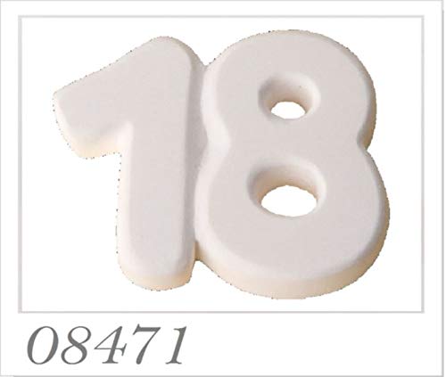 12 Pezzi Gesso Gessetto Numero 18 Anni Diciottesimo Compleanno Bombonier