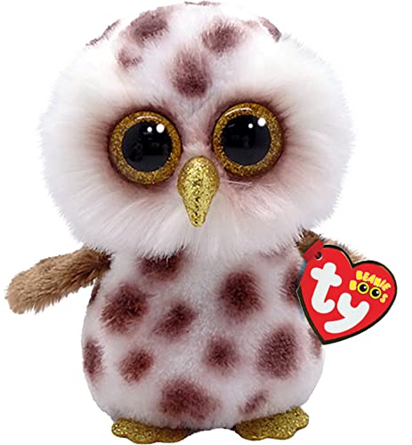 Ty Beanie Boos Whoolie Il Gufetto, Con Occhi Dorati Grandi E Glitter, Il Peluche Con Gli Occhi Grandi Scintillanti 15 Cm T36574