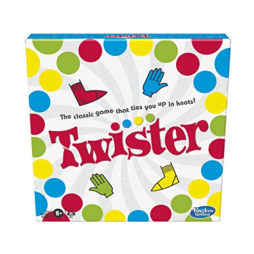 Hasbro Gaming Twister Game For Kids Ages 6 And Up, 4.1 X 26.6 X 26.6 Cm