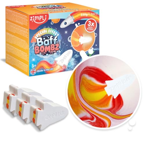 3 Bombe A Razzo Grandi Di Zimpli Kids, Bombe A Effetto Speciale Per Bambini, Set Regalo Di Bolle Di Sapone Fatte A Mano, Regali Di Compleanno Per Bamb