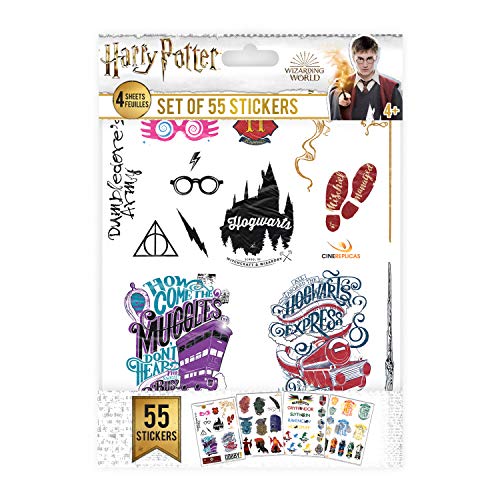 Cinereplicas Harry Potter - Loghi Adesivi (Set Di 55) - Licenza Ufficiale