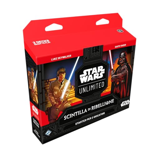 Asmodee Star Wars: Unlimited Tcg Scintilla Di Ribellione, Starter Set 2 Giocatori, Gioco Di Carte Collezionabili Per Bambini E Adulti, 12+ Anni, 2+ Gi