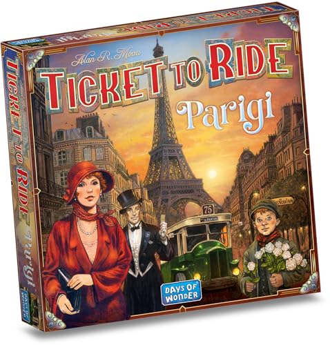 Asmodee, Ticket To Ride: Parigi, Gioco Da Tavolo Base, 2-4 Giocatori, 8+ Anni, Edizione In Italiano