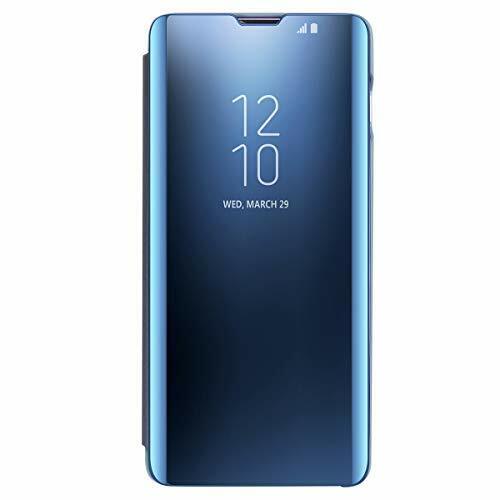 Custodia Galaxy S10 Plus Cover Specchio Case Clear View Standing Mirror (q6A)