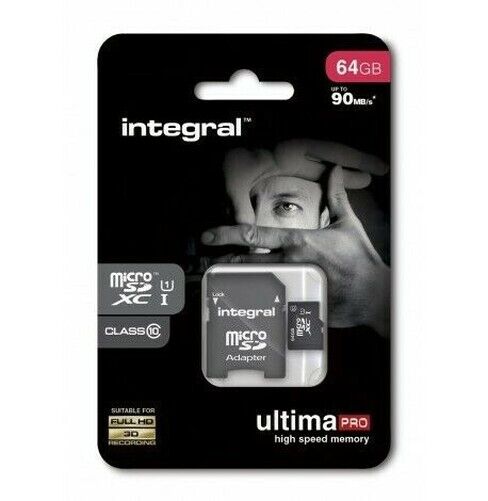 Carta Memoria Micro SD Completo HD Integral 64GB Ultima Pro Classe 10 - 90MB/S