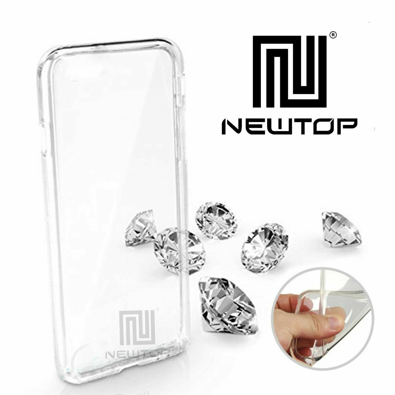 NEWTOP STORE CUSTODIA COVER TPU CLEAR PER APPLE IPHONE XS