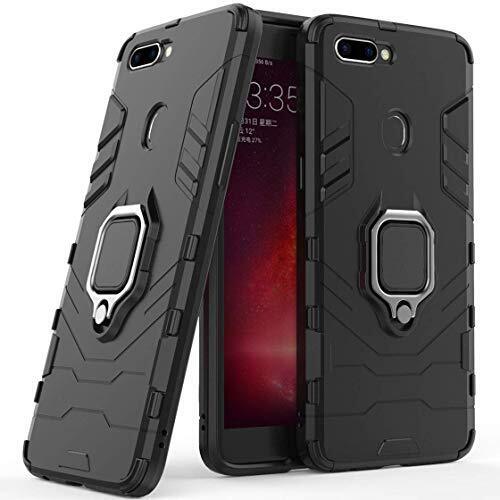 LuluMain Compatibile con Oppo R11S Plus Cover, Custodia Armor Anello (X8c)