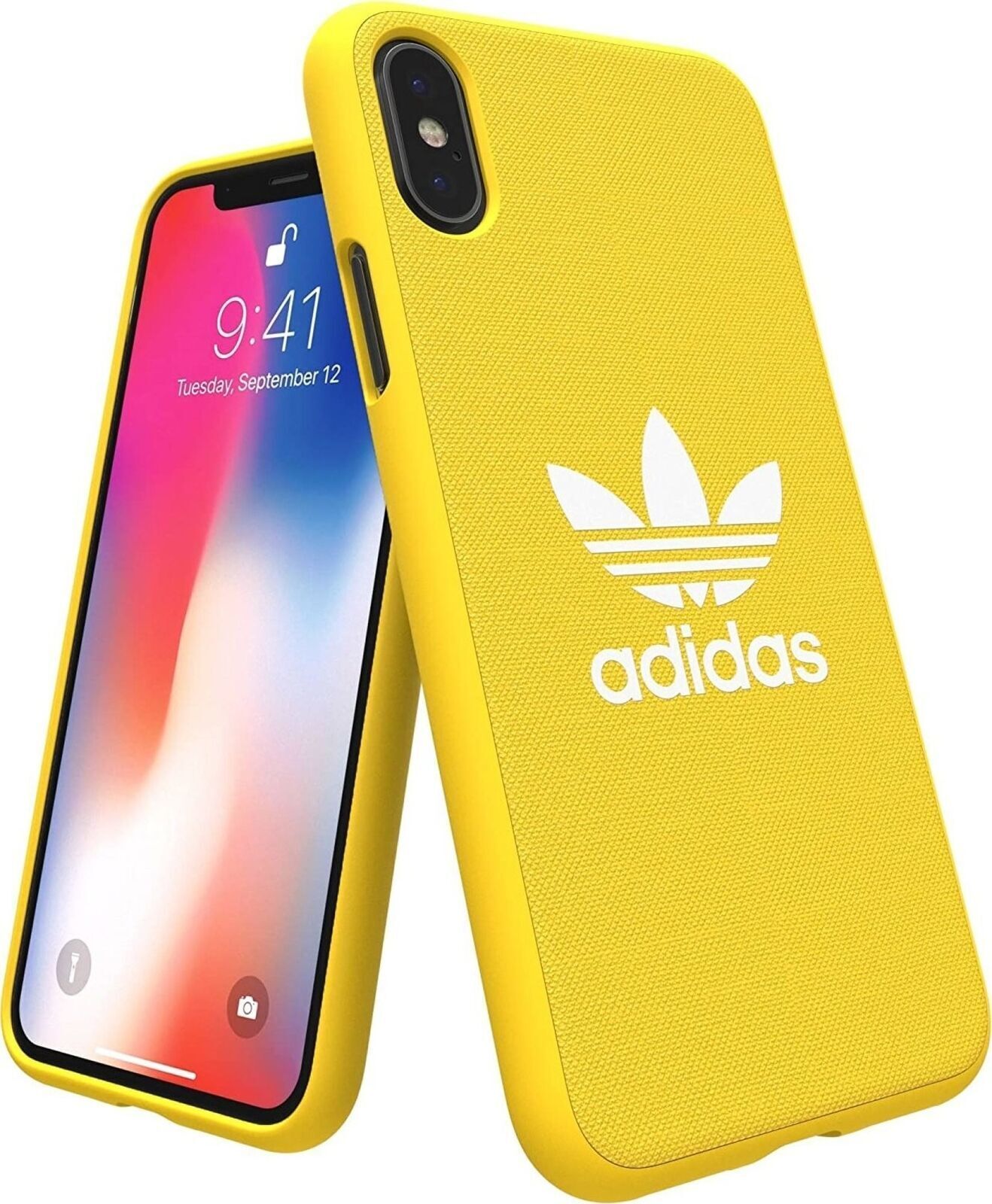 Adidas Originals Adicolor - Cover per iPhone X, colore: Giallo