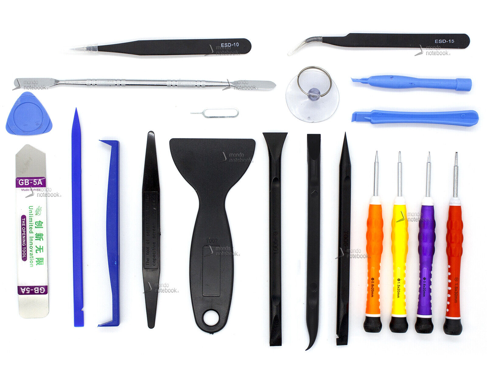 ToolKit Set Apertura Riparazione Smartphone Iphone Tablet Leve Giraviti Ventosa
