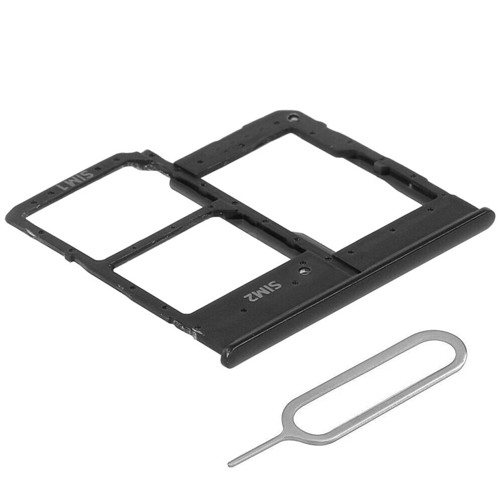 Doppio vassoio carte SIM e Micro SD per Samsung Galaxy A20e - Noir