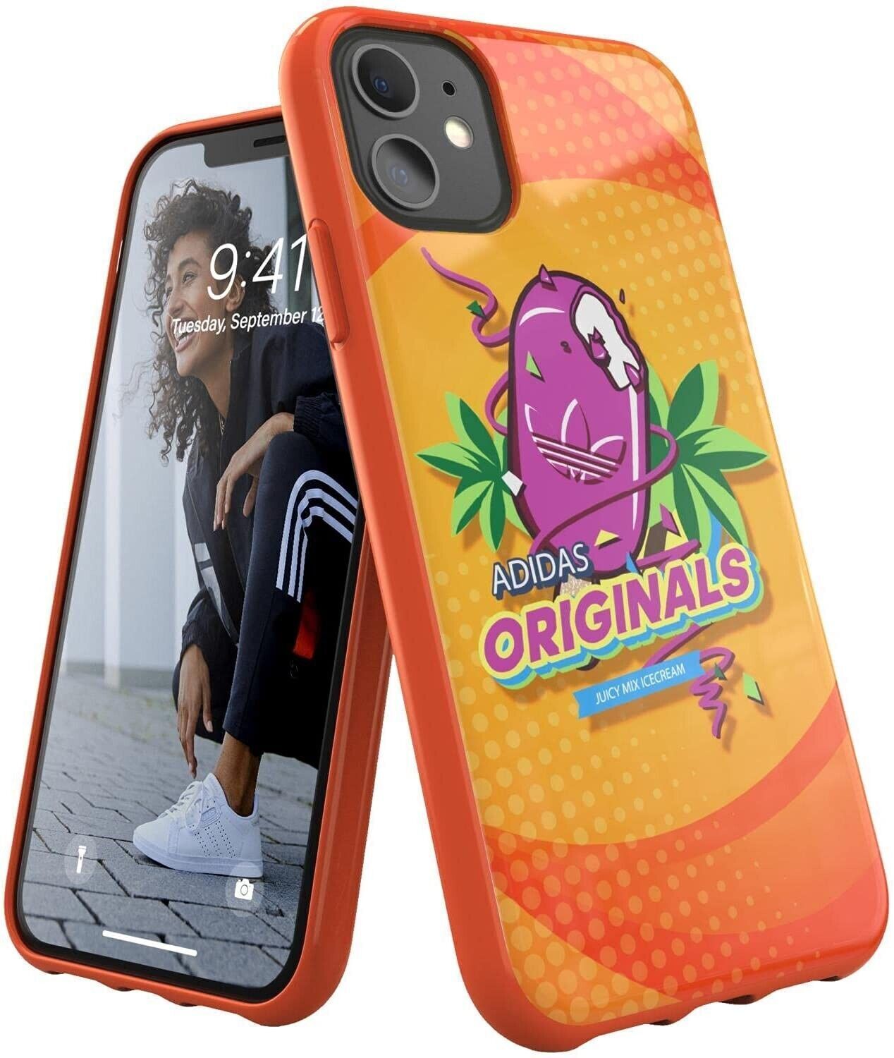 adidas Originals - Cover compatibile con iPhone 11, custodia protettiva, motivo: