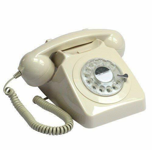 GPO 746 Retro ROTARY Dial Telephone IVORY (o8H)