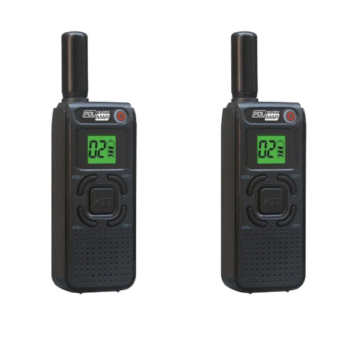 POLMAR Coppia ricetrasmettitori micro radio ricetrasmittente 16 canali