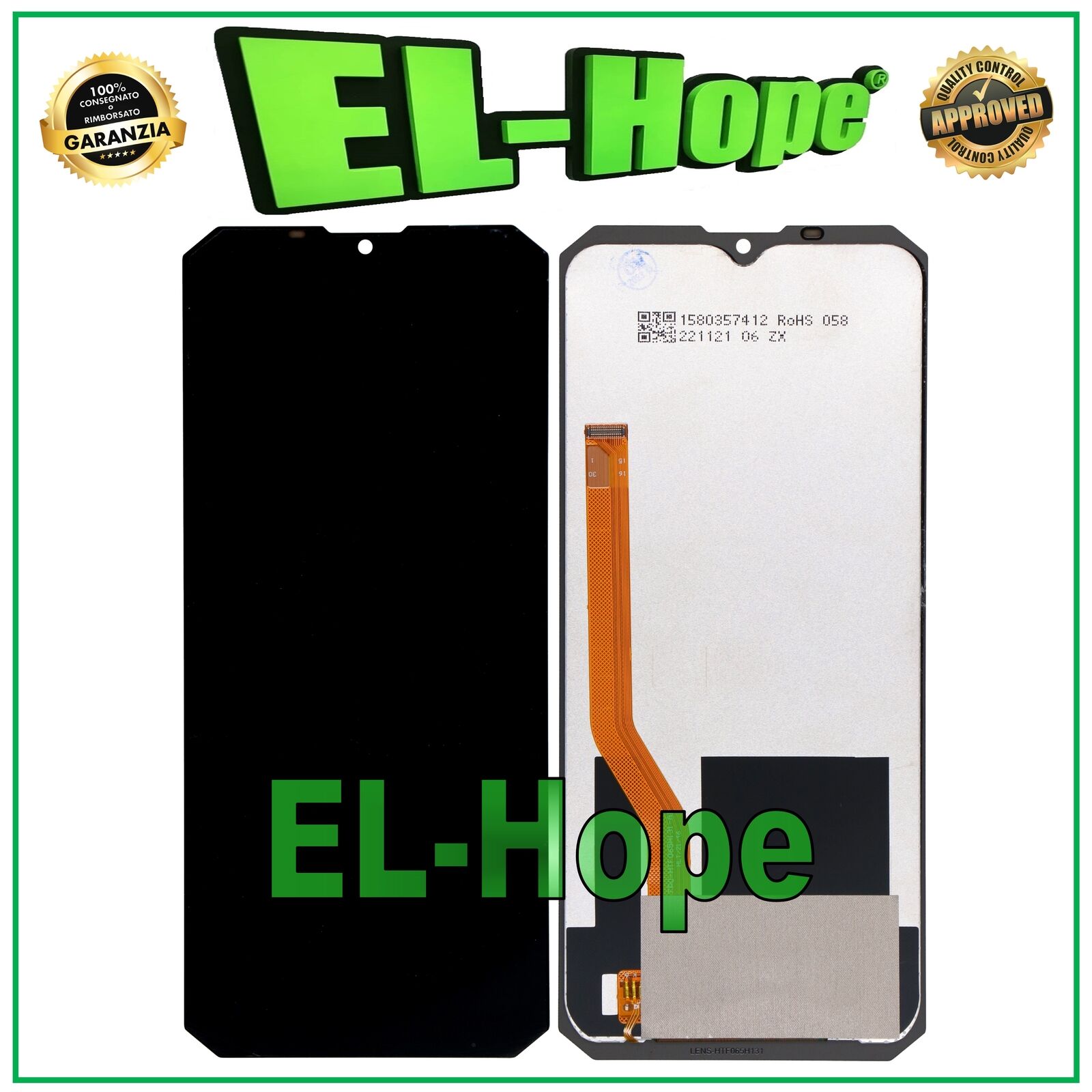 DISPLAY LCD PER OUKITEL K15 PRO /K15 PLUS TOUCH SCREEN VETRO SCHERMO
