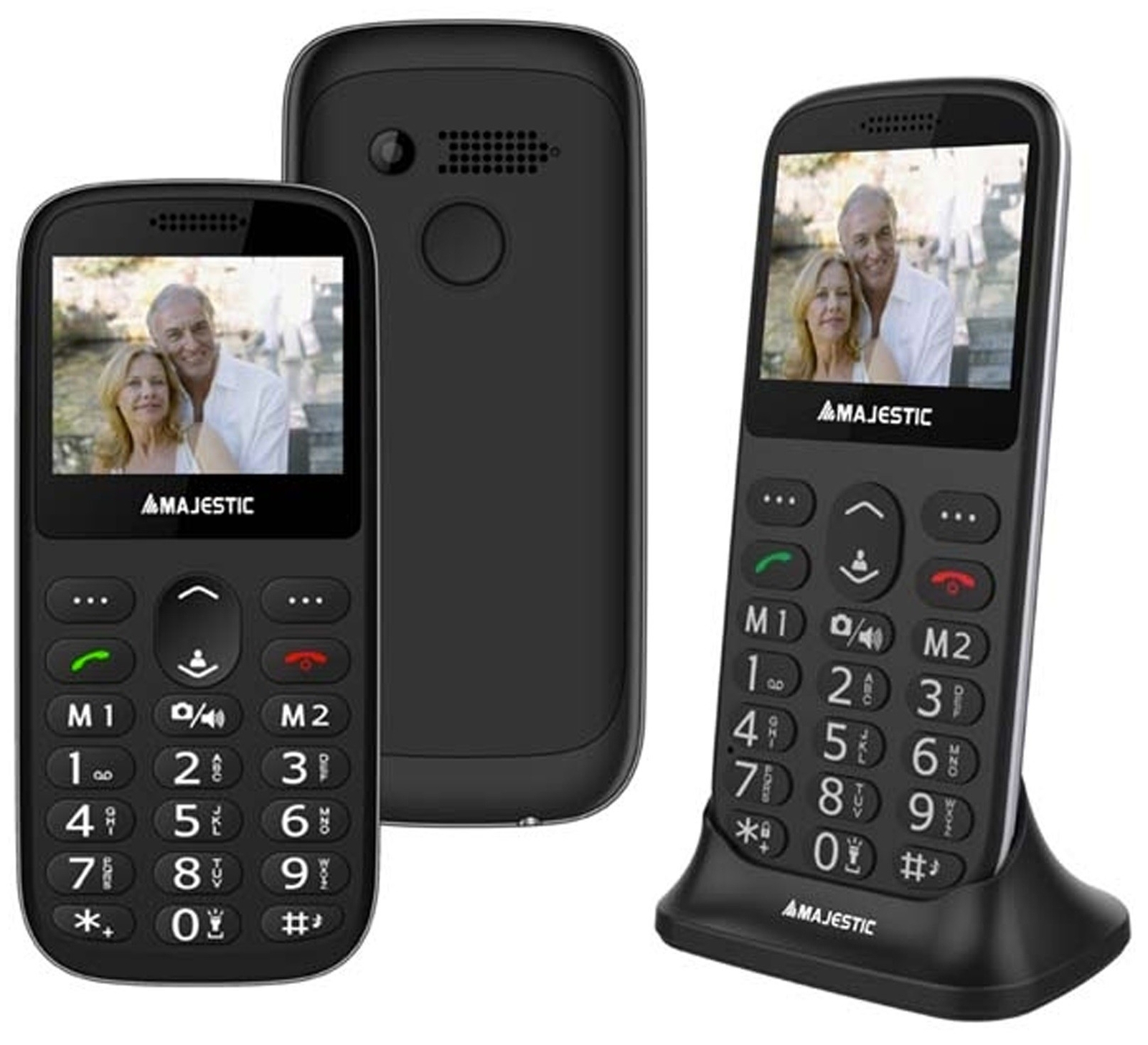 TELEFONO PER ANZIANI FOTOCAMERA SOS TASTI GRANDI MAJESTIC SILENO 72