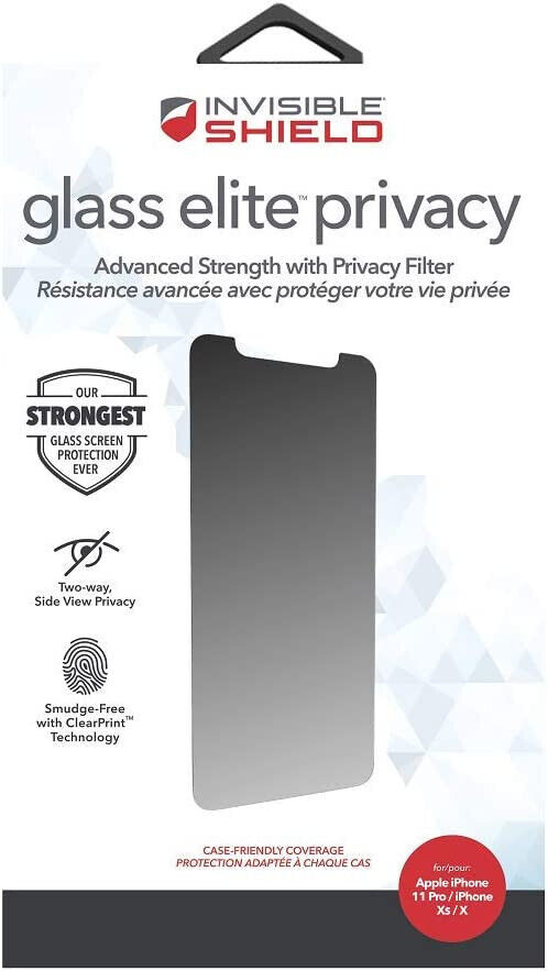 ZAGG InvisibleShield Glass Elite Privacy Protezione iPhone X XS 11 Pro 200103874