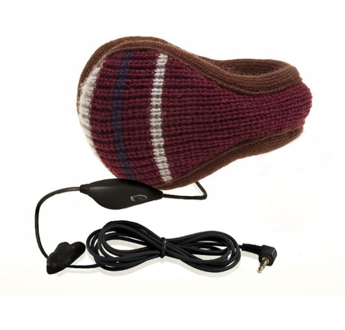 Hi-Ear Paraorecchie Musicale Con Speaker E Jack 3.5 Lana Rossa Hfhiear-Lred