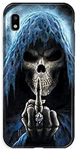 Coque pour Samsung Galaxy A10 Tete de Mort Doigt (k9B)