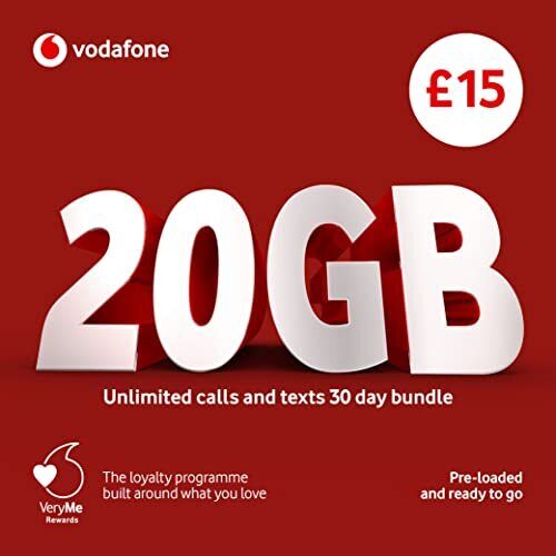 Vodafone PAYG Handset Standard Tri Sims (£15 BVB) (H9p)