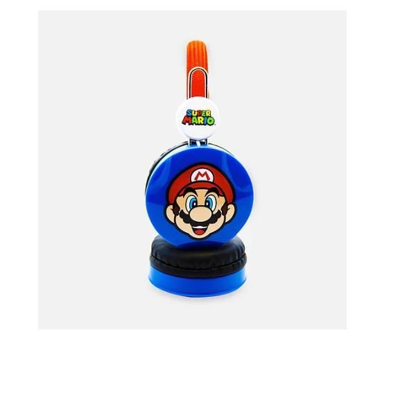 OTL Technologies Super Mario Cuffie Cablato A Padiglione MUSICA Nero, Blu, Rosso