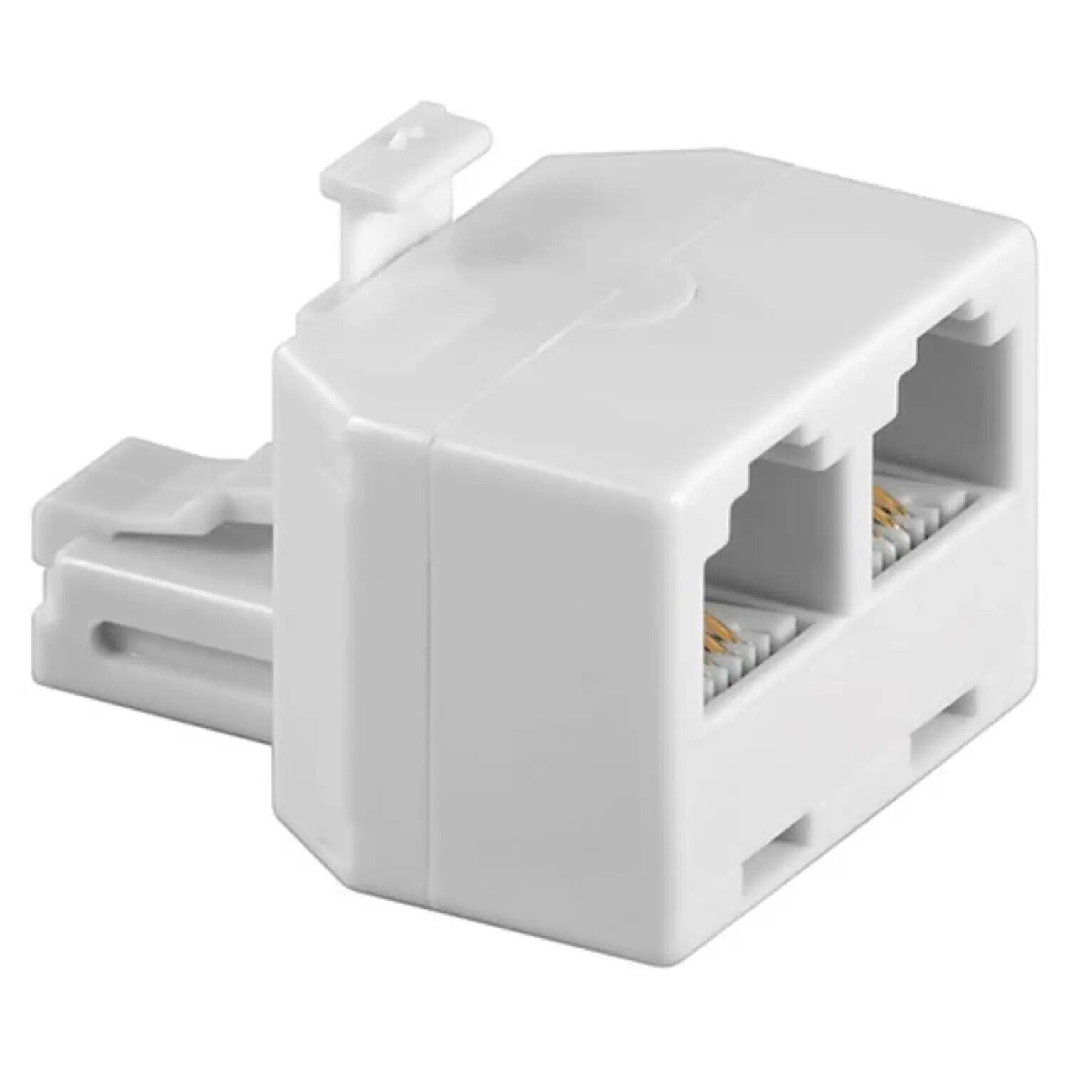 adattatore T isdn tripla telefonica da spina a 2 x presa rj11 6p4c