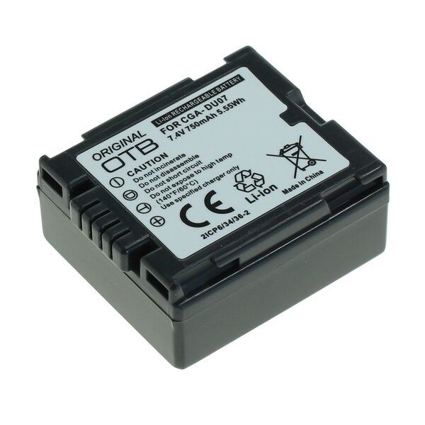 Batteria ricambio Panasonic CGA-DU07 DZ-BP07 GCR-DU06 NV-GS120 GS140 GS150 GS180