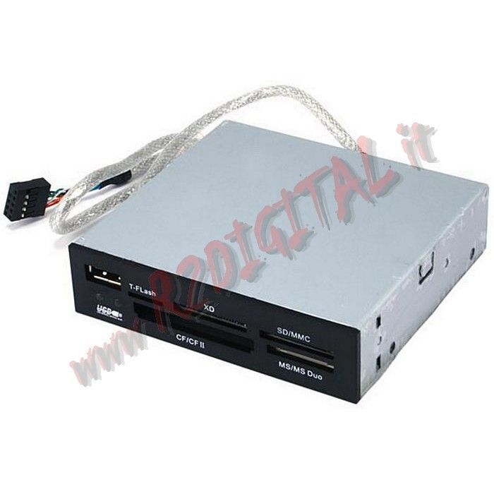 CARD READER INTERNO LINQ 3.5 POLLICI IN VANO FLOPPY PORTA USB MEMORY STICK PRO