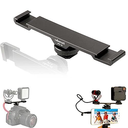 ULANZI PT-2 Ulanzi PT-2 Dual Cold Shoe Mount Extension Bar Metallo - (w5i)