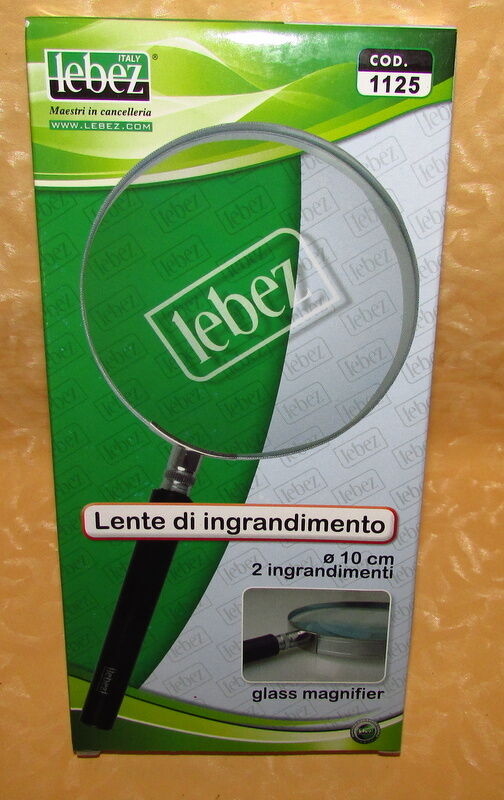 LENTE DI INGRANDIMENTO diametro 10 cm 2 INGRANDIMENTI cod.14132