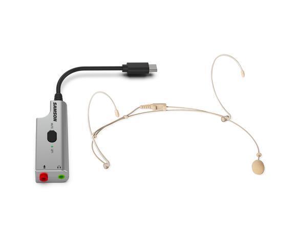 SAMSON DEU1 - BUNDLE MICROFONO HEADSET E ADATTATORE AUDIO USB (DE5 + UP1) MICROF