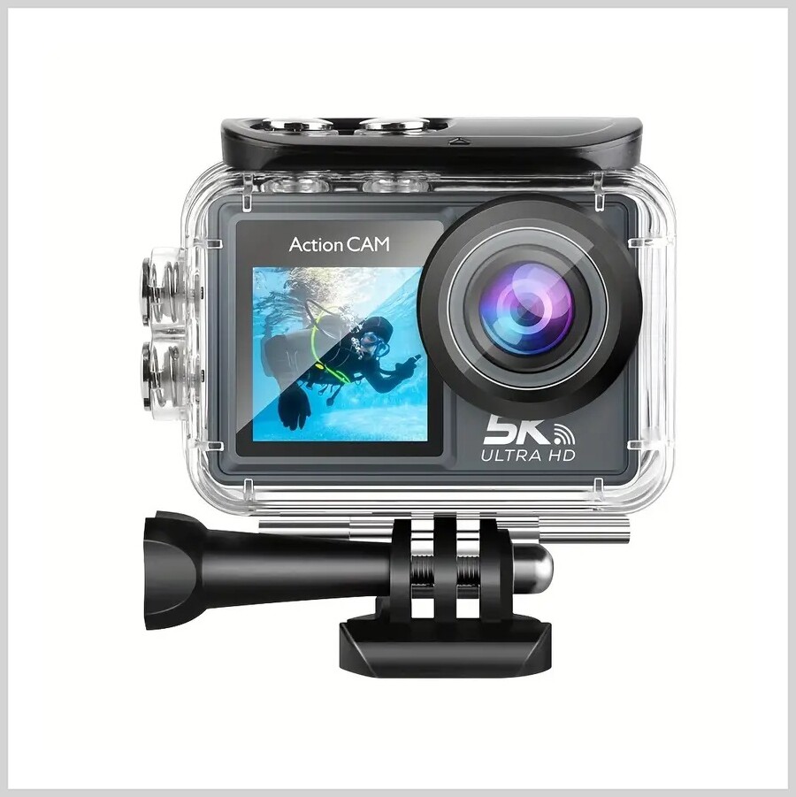 FOTOCAMERA ACTION CAMERA SPORTS CAM HD 5K EMPOTEC IMPERMEABILE 30 M GRANDANGOLO