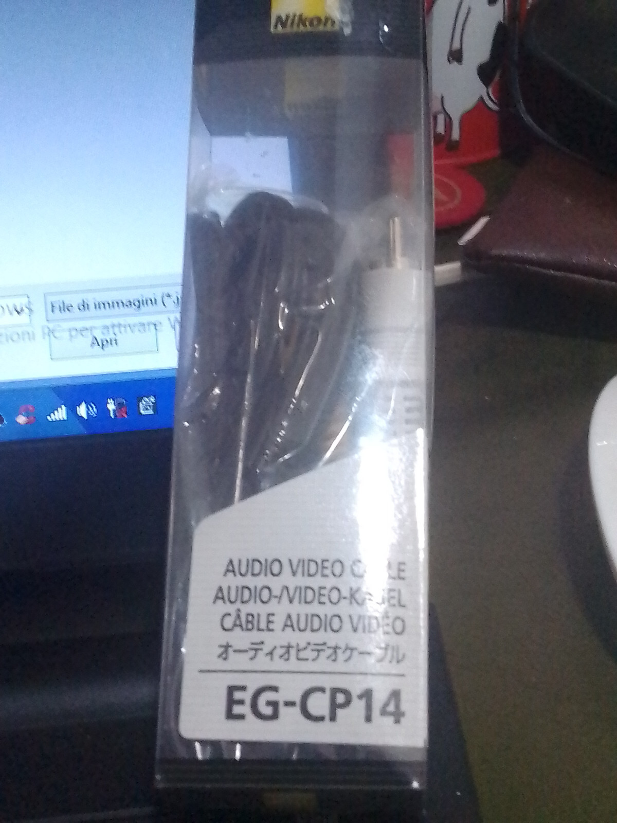 PRL) NIKON EG-CP14 CAVO AUDIO VIDEO CABLE KABEL FOTOCAMERA COOLPIX CAMERA CAVI