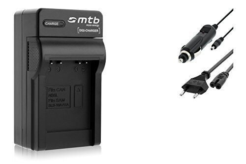 Caricabatteria (Auto/Corrente) per Samsung SLB-10A, SLB-11A / ES50.. (f1A)