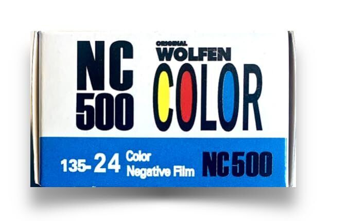 original WOLFEN (ORWO) NC500 Color - Pellicola piccola 500 ASA 24 scatti (O6z)