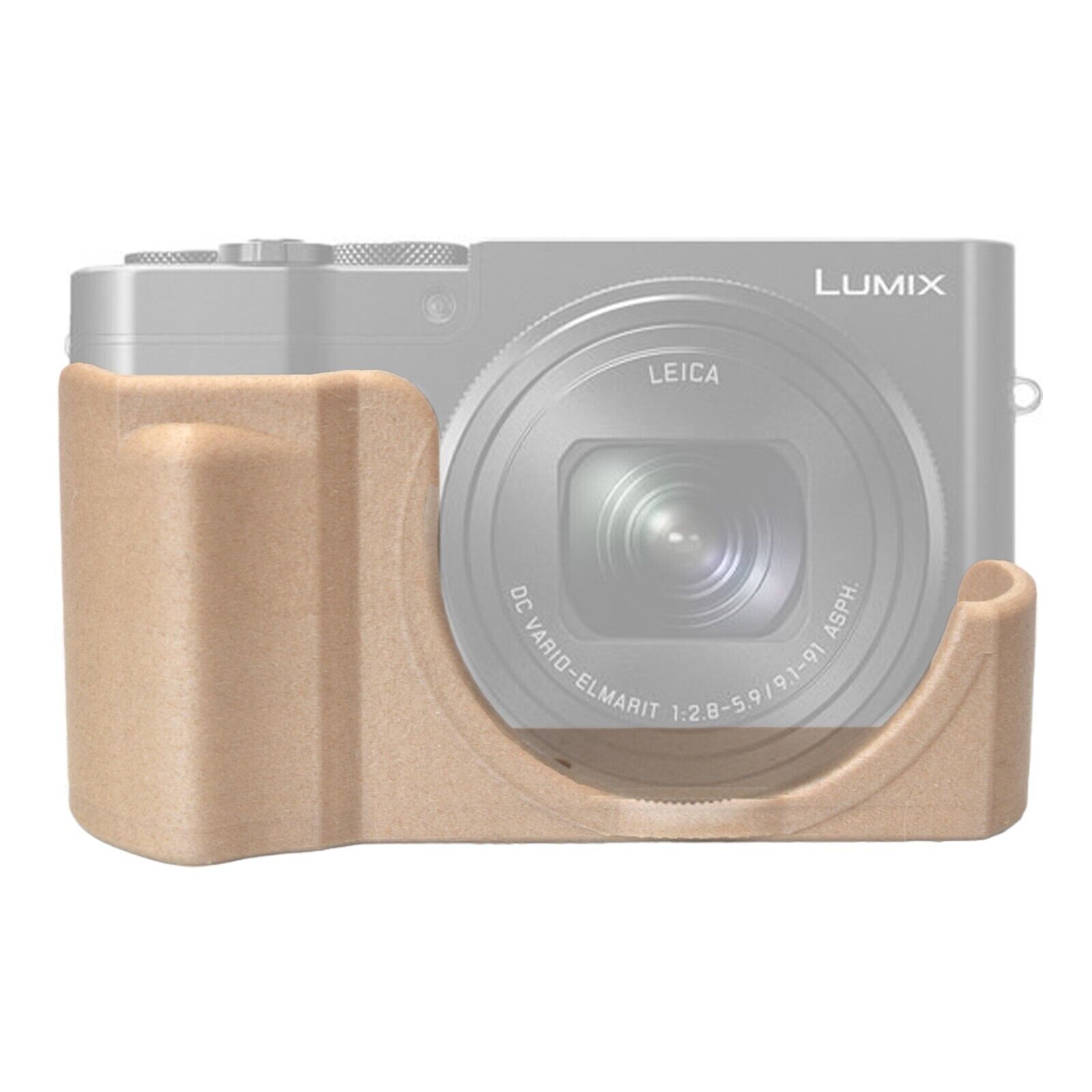 Cage Lumix TZ100 GRIP Custodia ergonomica vintage Effetto Legno Bambù Fotocamera