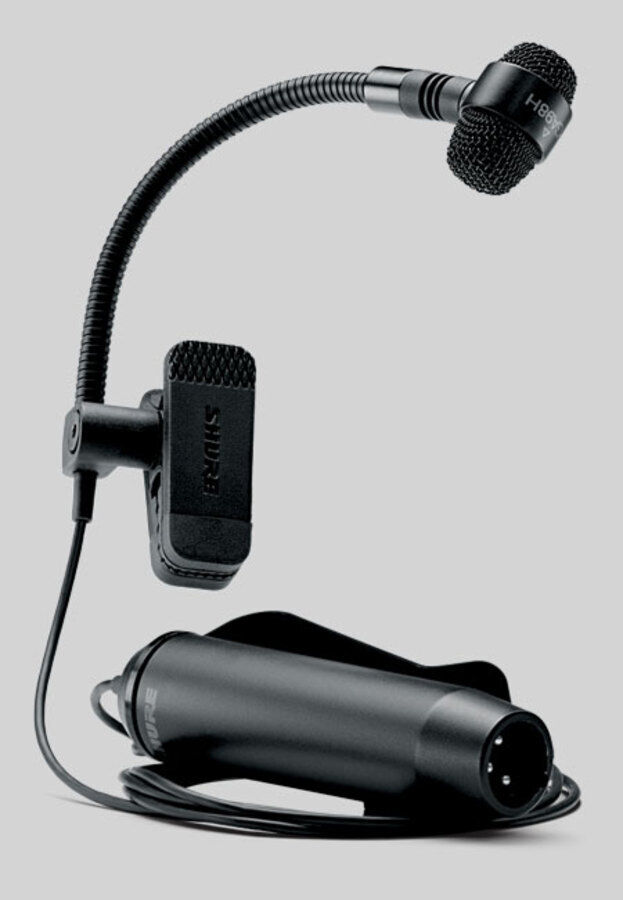 SHURE PGA98H-XLR MICROFONO FIATI CONDENSATORE CARDIOIDE A CLIP XLR MICROFONI PER