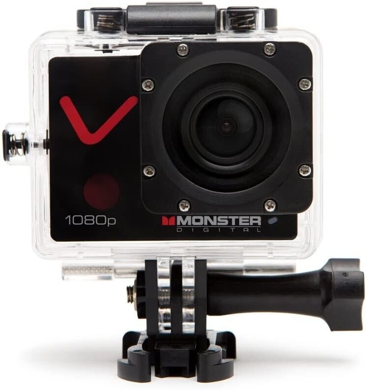 Monster Digital Villain Action Sports Camera Full HD, 1080p, 30F/s, Nero