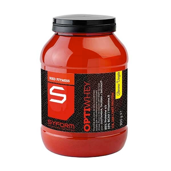 Optiwhey - Syform. Proteine del siero WPC, WPI e WPH da 900g. Banana-vaniglia