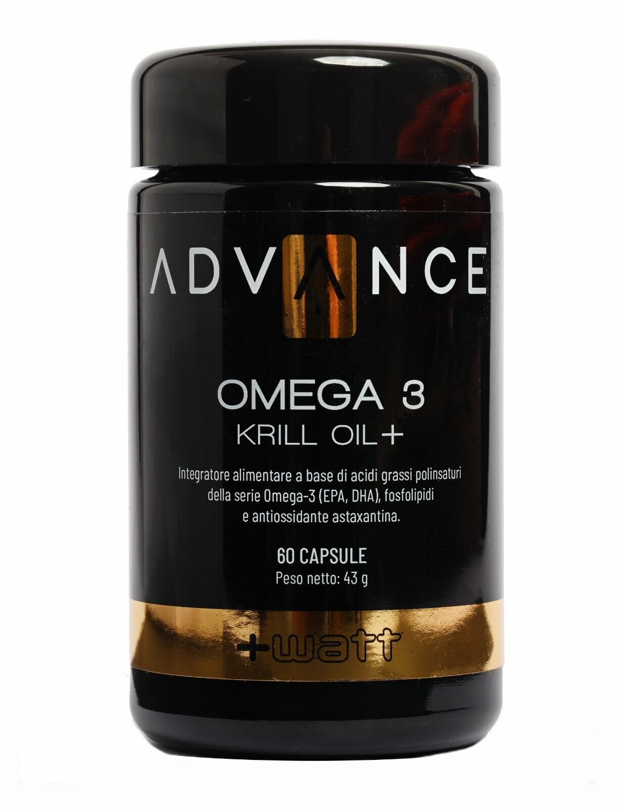 OMEGA 3 KRILL OIL- Grassi da olio di Krill in confezione di vetro - 60 capsule