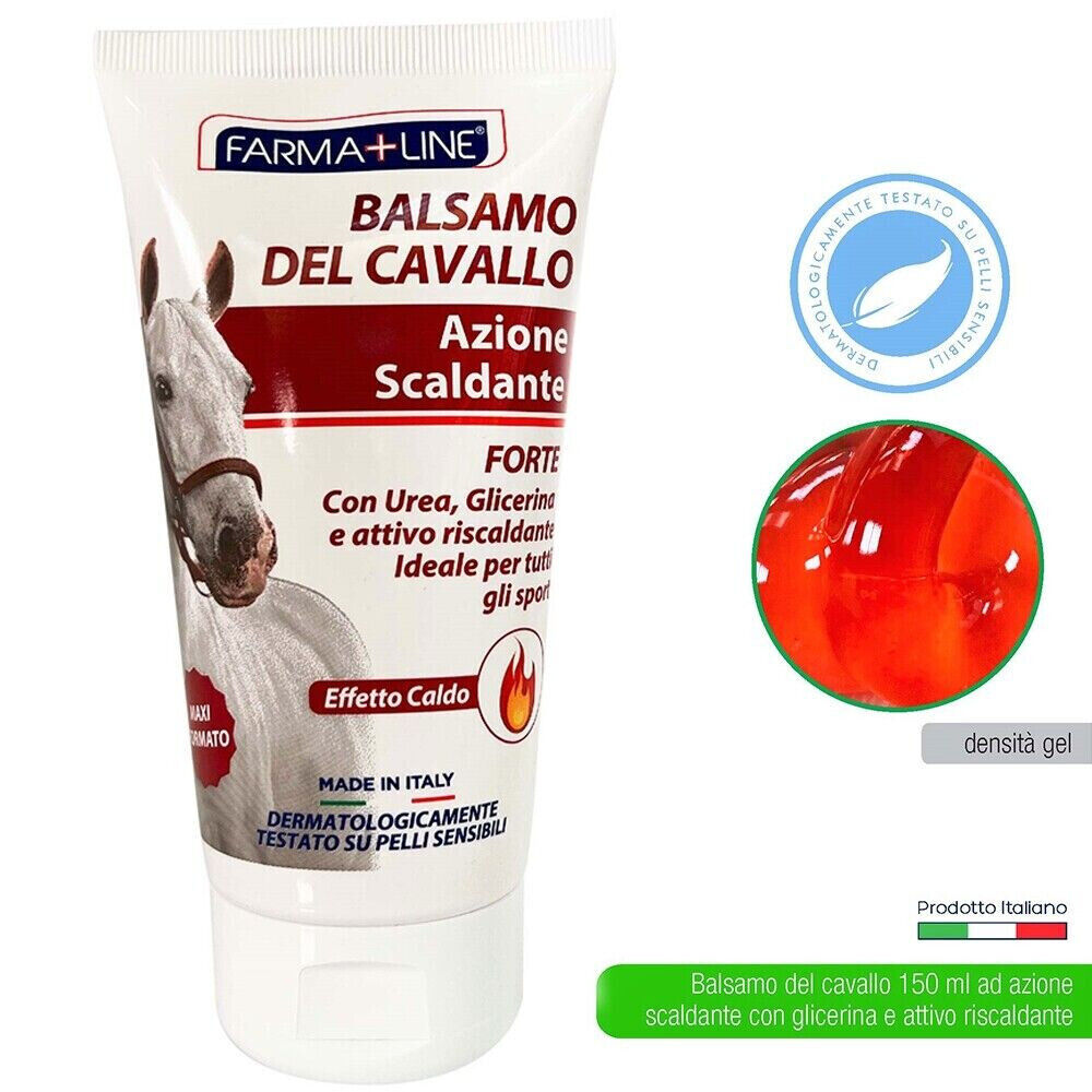 Gel BALSAMO DEL CAVALLO Forte Rimedio Naturale Effetto Scaldante Dolori Muscoli