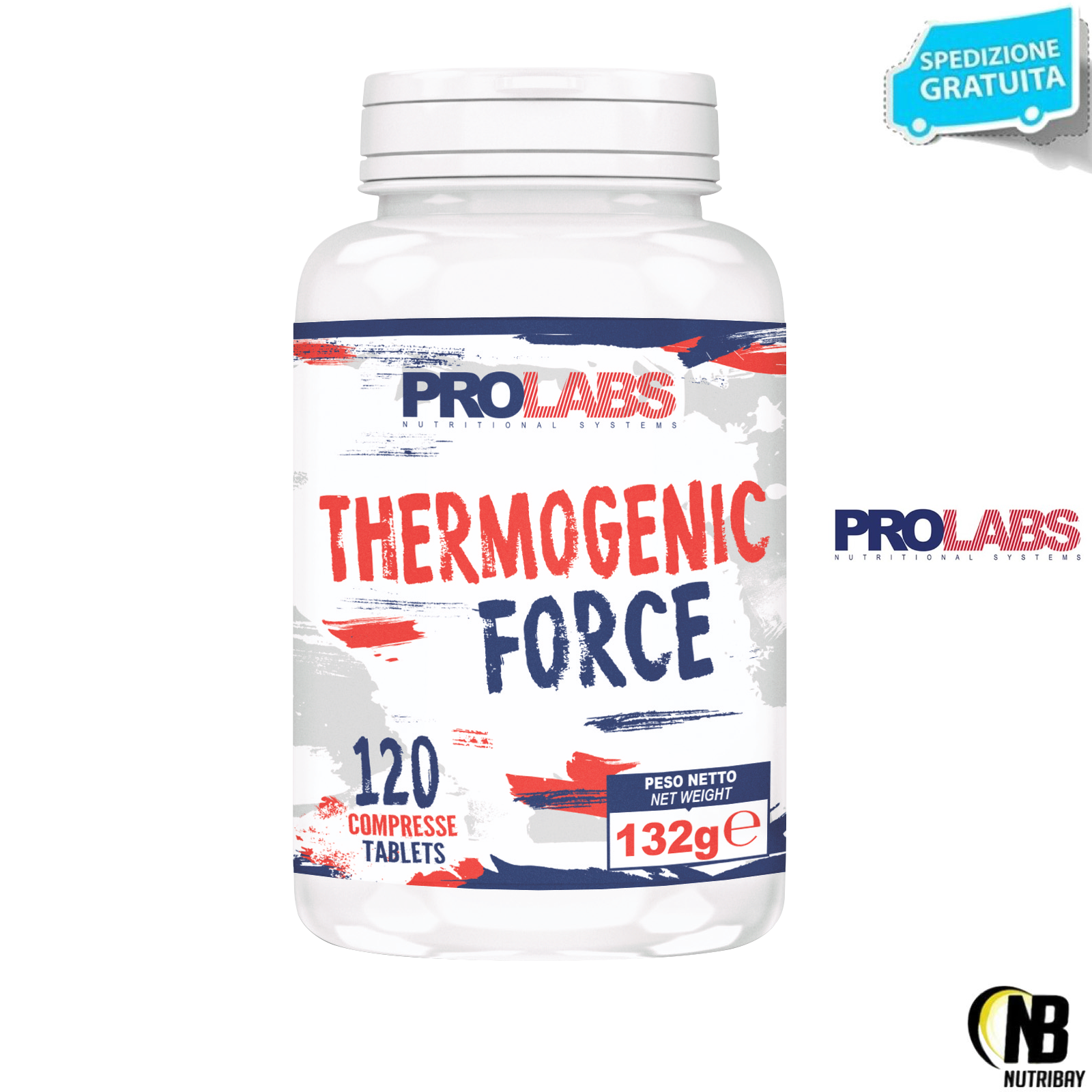 PROLABS Thermogenic Force 120 cpr. Potente Termogenico con Tirosina e Citrus